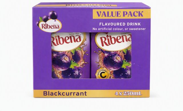 Ribena Blackcurrant Drink 4X250Ml Value Pack